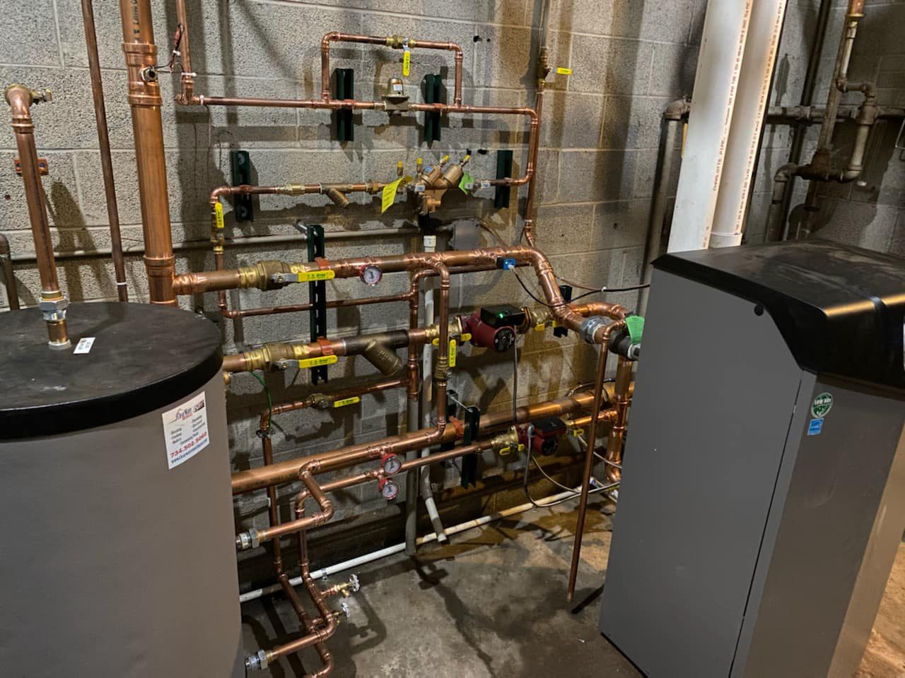 Commercial boiler and mechanical room by ClearWater
