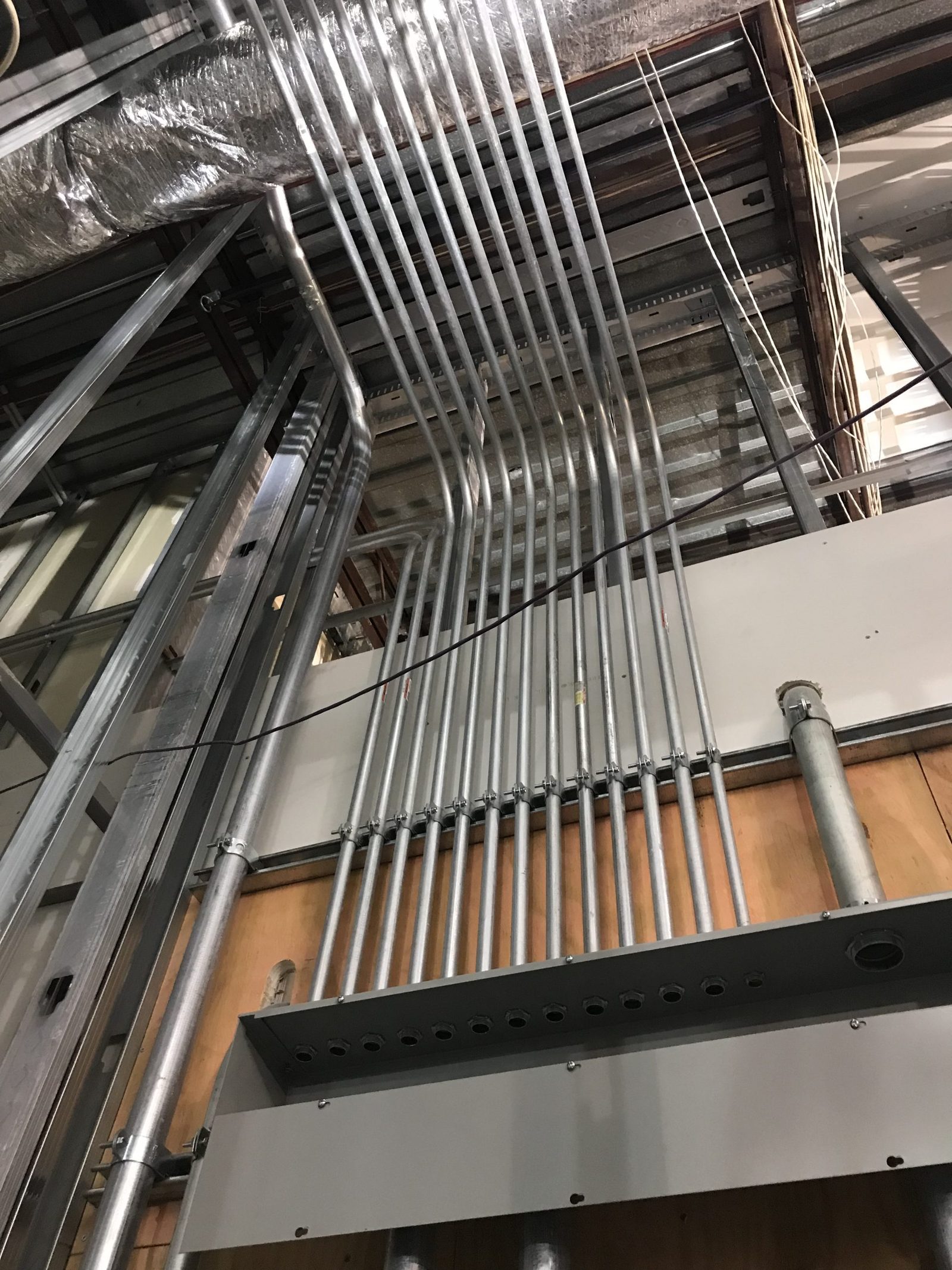 Conduit and wiring installation